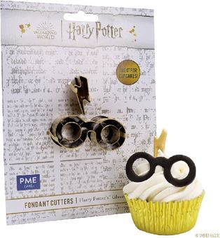 Picture of HARRY POTTER GLASSES AND SCAR FONDANT & COOKIE CUTTER SETOF